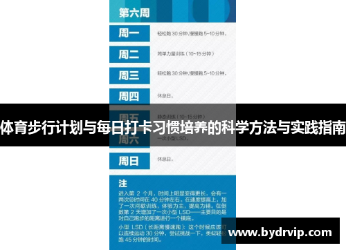 体育步行计划与每日打卡习惯培养的科学方法与实践指南
